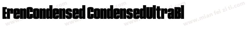 ErenCondensed CondensedUltraBlack字体转换